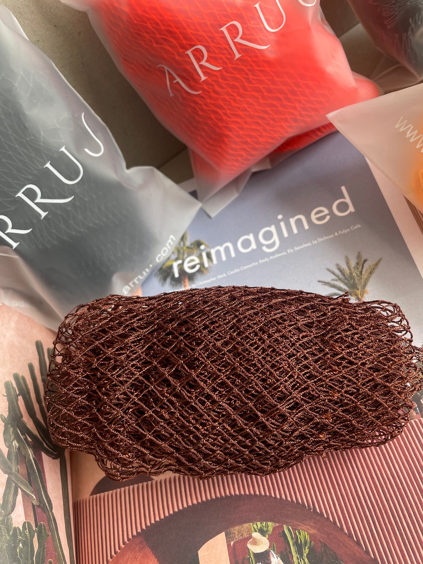 Brown African net sponge. African bath sponge, Sapo net sponge, African exfoliating net, handmade bath sponge, long exfoliating sponge, deep cleansing bath net, African shower net, full body exfoliator, loofah alternative, traditional African sponge