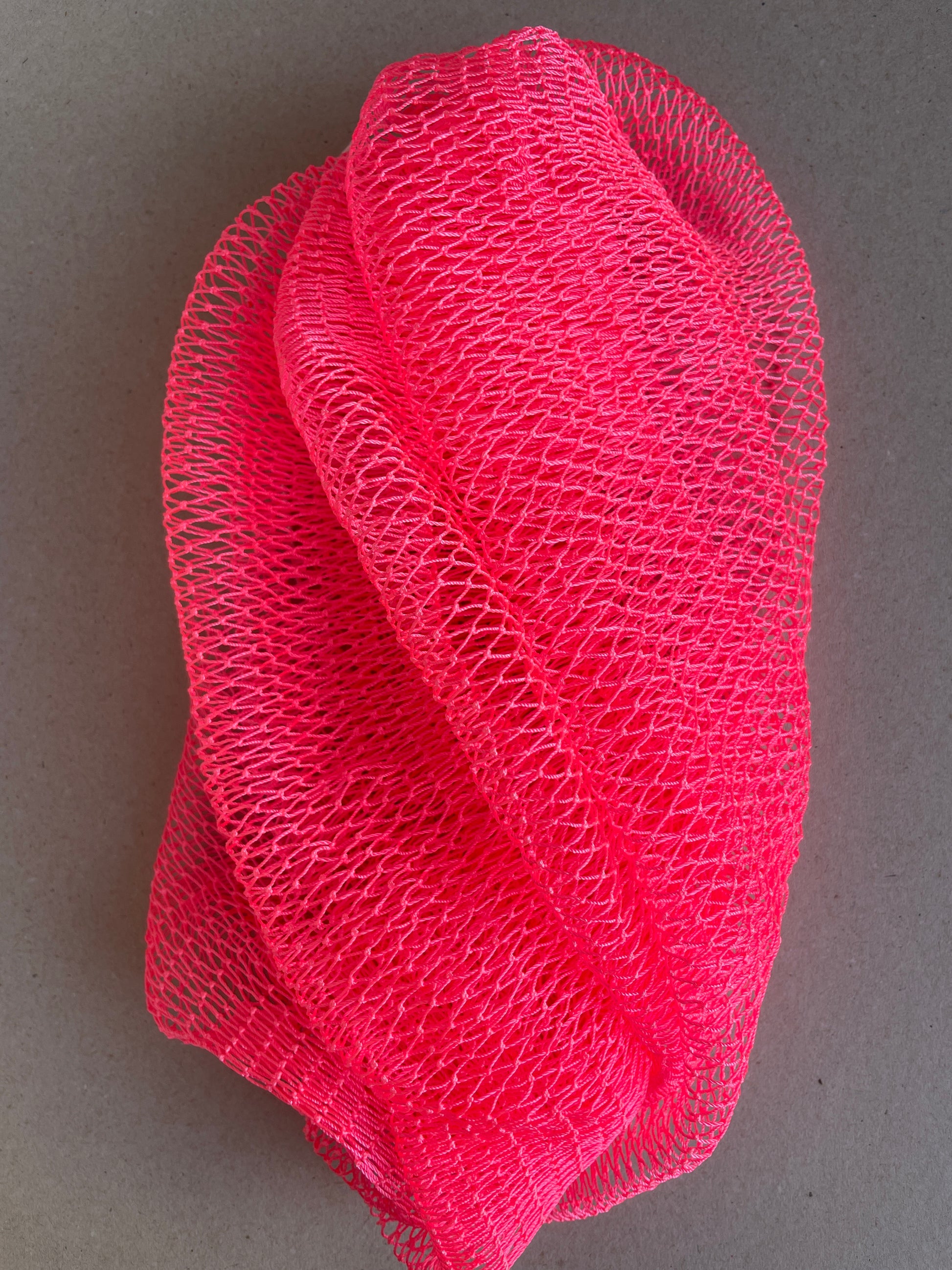 Pink African net sponge. African bath sponge, Sapo net sponge, African exfoliating net, handmade bath sponge, long exfoliating sponge, deep cleansing bath net, African shower net, full body exfoliator, loofah alternative, traditional African sponge