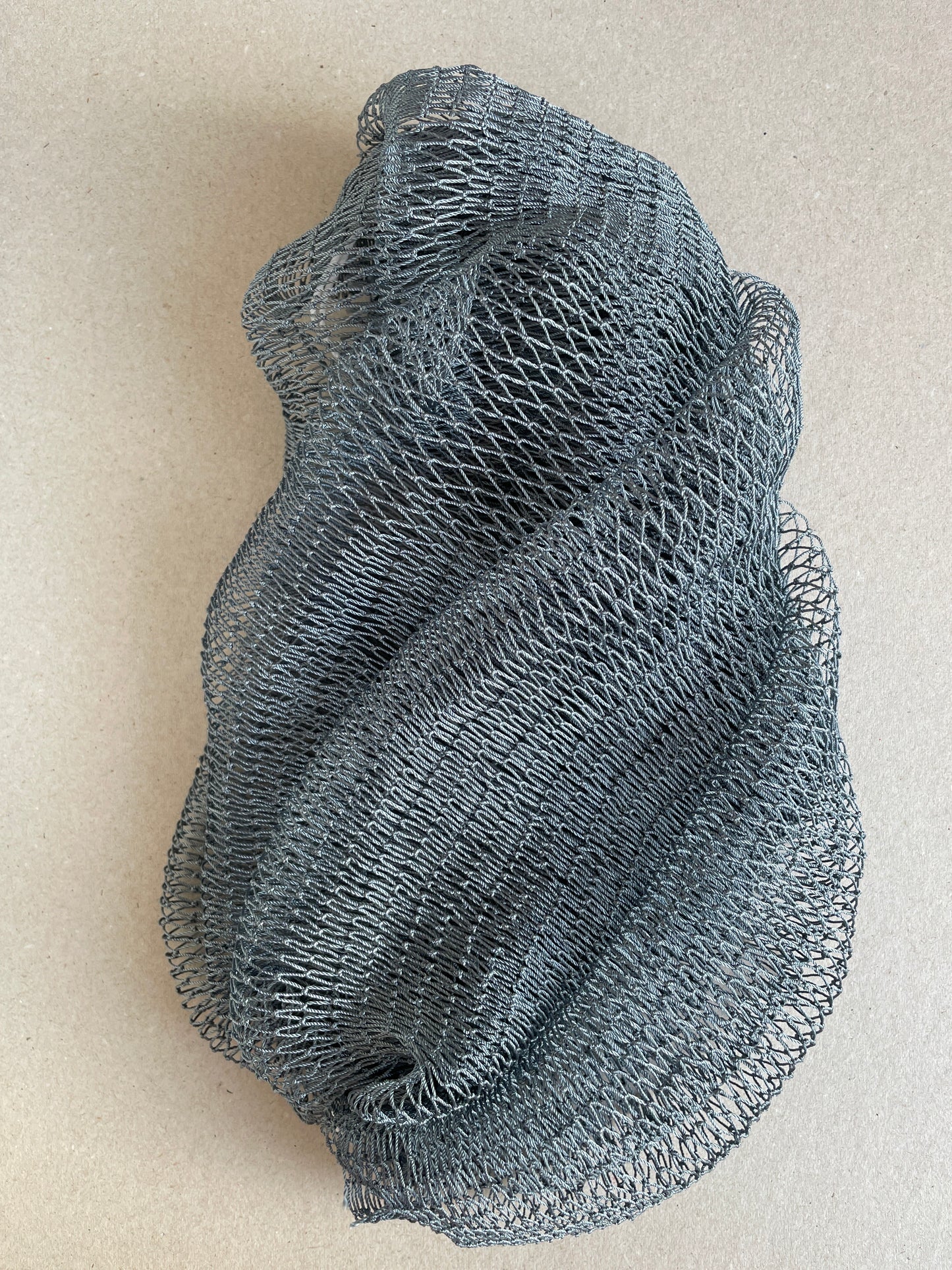 Grey African net sponge. African bath sponge, Sapo net sponge, African exfoliating net, handmade bath sponge, long exfoliating sponge, deep cleansing bath net, African shower net, full body exfoliator, loofah alternative, traditional African sponge